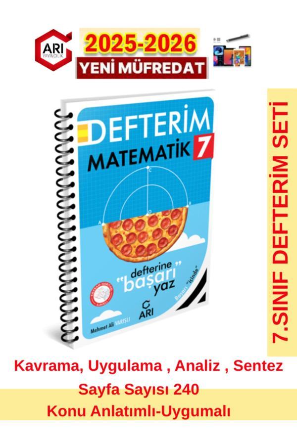 Arı 7.Sınıf 2025-2026 Müfredat Defterim Matemito Serisi Matematik Konu Anlatım+Dokunmatik Kalem - Arı Yayıncılık - Image 1