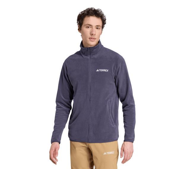 JM3116-E adidas Mt Ess Fz Fl Erkek Ceket Mavi - Image 1