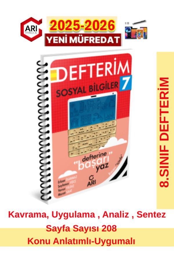 Arı 7.Sınıf 2025-2026 Müfredat Defterim Sosyalimo Serisi Sosyal Konu Anlatım+Dokunmatik Kalem - Arı Yayıncılık - Image 1