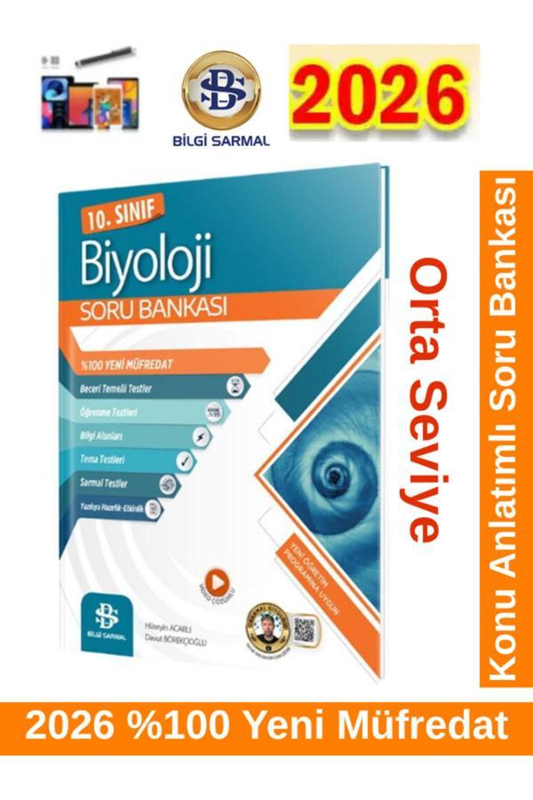 Bilgi Sarmal 2026 10.Sınıf Biyoloji %100 Yeni Müfredat Soru Bankası+ Kalem - Bilgi Sarmal Yayınları - Image 1