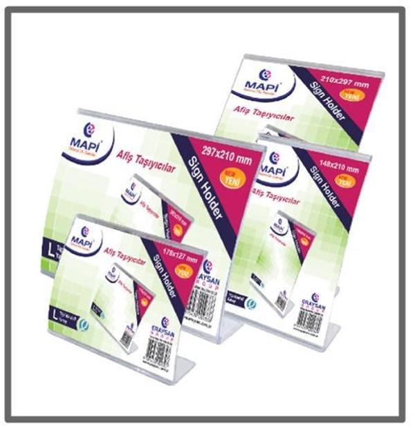 Mapi Afiş Taşıyıcı L Tip 75X53mm - 3 adet - Image 1
