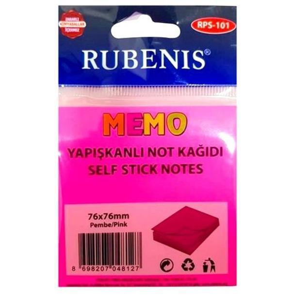 Memo Yapışkanlı Not Kağıdı 76X76Mm Pembe - 3 adet - Image 1