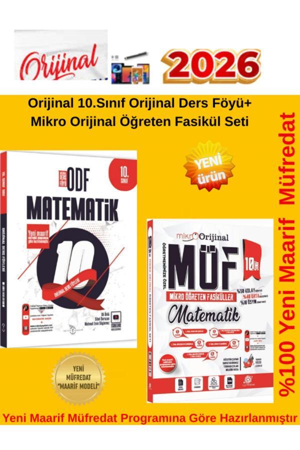 2026 10.Sınıf Orijinal Ders Föy Seti(Odf)Konu+10.Sınıf Mikro Möf Orijinal Öğreten Set+Kalem - Orijinal Yayınları - Image 1
