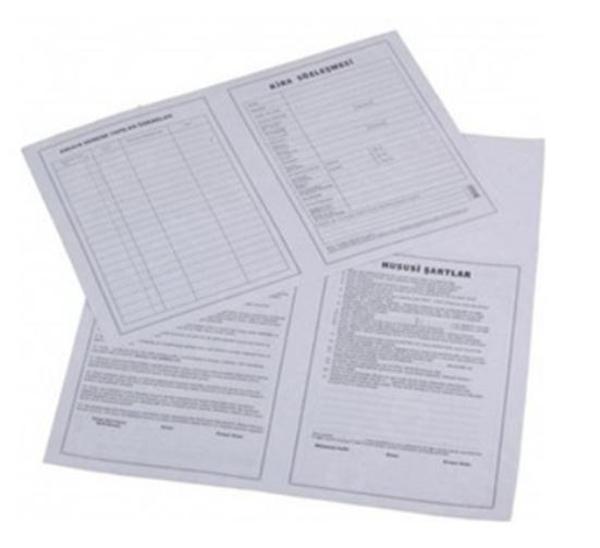 Kira Sözleşmesi Kontratı - 10 adet - Image 1