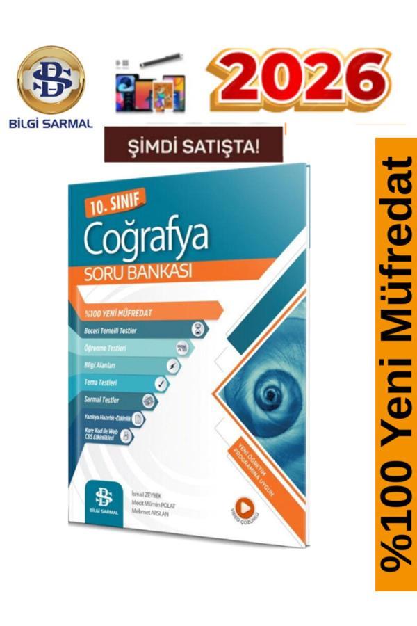Bilgi Sarmal 2026 10.Sınıf Coğrafya %100 Yeni Müfredat Video Çözümlü Soru Bankası - Bilgi Sarmal Yayınları - Image 1