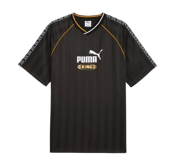 632563-01 Puma Kıng Relaxed Football Jersey T-Shirt Siyah - Image 1