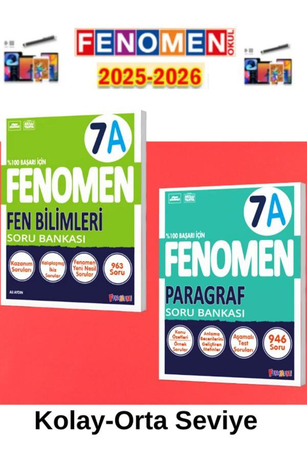 2025-2026 7.Sınıf Fen-Paragraf(A)Soru Bankası Seti+Kalem - Fenomen Yayıncılık - Image 1