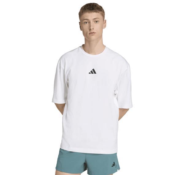 JV9683-E adidas Oversıze Tee Erkek T-Shirt Beyaz - Image 1