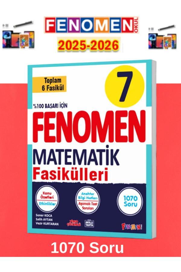2025-2026 7.Sınıf Matematik Fasikülleri(Toplam 6 Fasikül)(1070 Soru)+Android Kalem - Fenomen Yayıncılık - Image 1