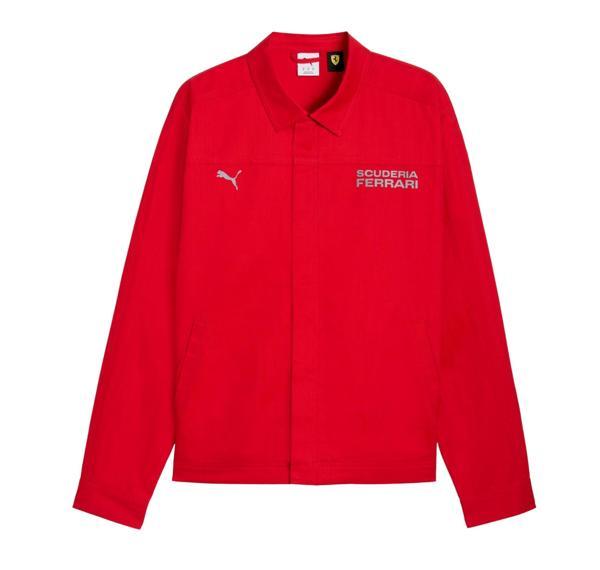 632749-02 Puma Ferrari Lifestyle Jacket Erkek Ceket Kırmızı - Image 1