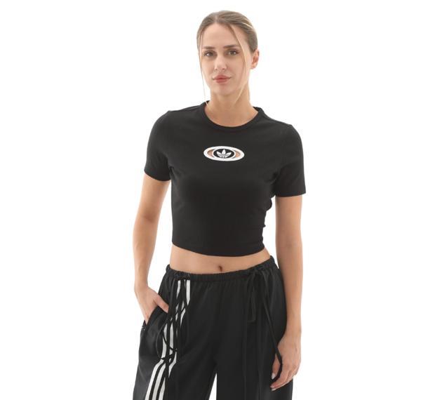 KC8804-K adidas Cut Out Rıb Tee Kadın T-Shirt Siyah - Image 1