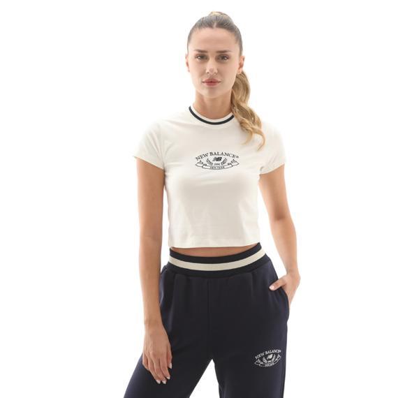WNT3501-SST New Balance Wnt3501 Kadın T-Shirt Beyaz - Image 1