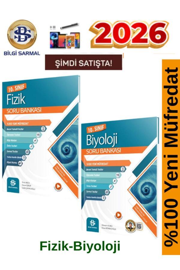 Bilgi Sarmal 2026 10.Sınıf Fizik-Biyoloji %100 Yeni Video Çözümlü Soru Bankası+Android Kalem - Bilgi Sarmal Yayınları - Image 1