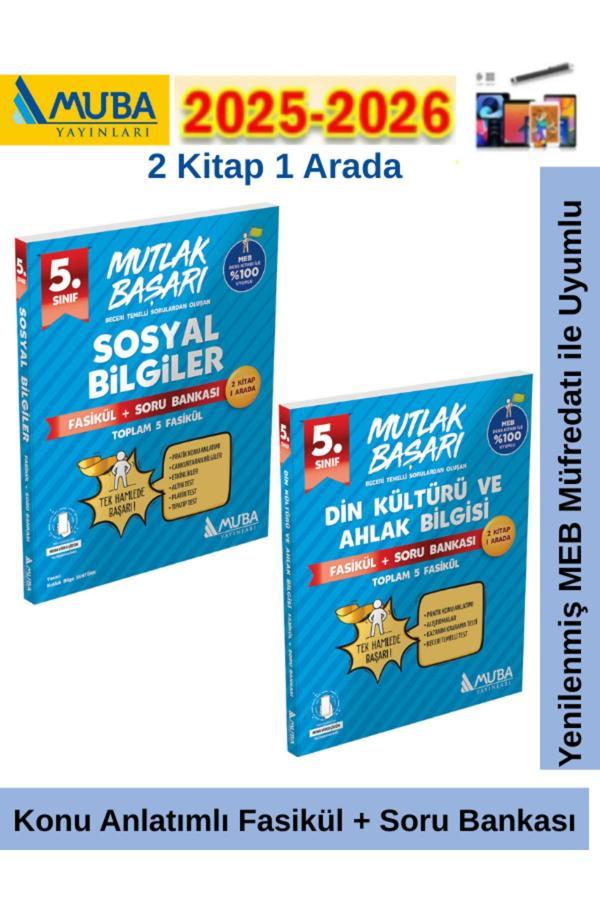 Muba Yayınları Mutlak Başarı 5.Sınıf Sosyal-Din Konu Anlatımlı Fasikül+Soru Bankası Seti+Kalem - Muba Yayınları - Image 1