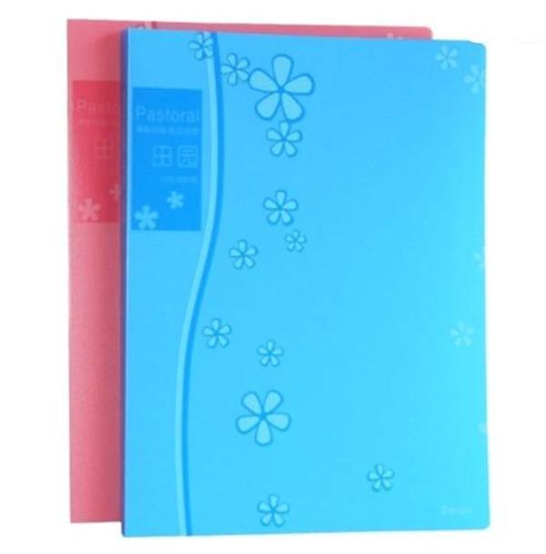 Smato Sunum Dosyası 20Li Çiçek Desenli Mavi - Image 1