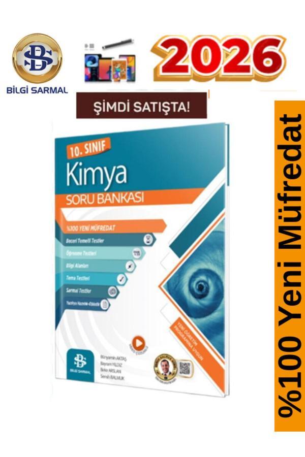 Bilgi Sarmal 2026 10.Sınıf Kimya %100 Yeni Müfredat Video Çözümlü Soru Bankası - Bilgi Sarmal Yayınları - Image 1