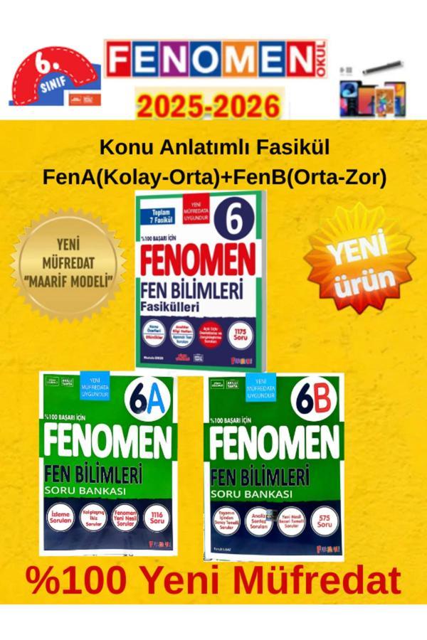 6.Sınıf Fen Bilimleri Muhteşem 3Lü Set%100 Yeni Maarif Müfredat+Android Kalem(Konu+Ab Soru) - Fenomen Yayıncılık - Image 1