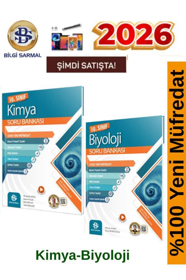 Bilgi Sarmal 2026 10.Sınıf Kimya-Biyoloji %100 Yeni Video Çözümlü Soru Bankası+Android Kalem - Bilgi Sarmal Yayınları - Image 1
