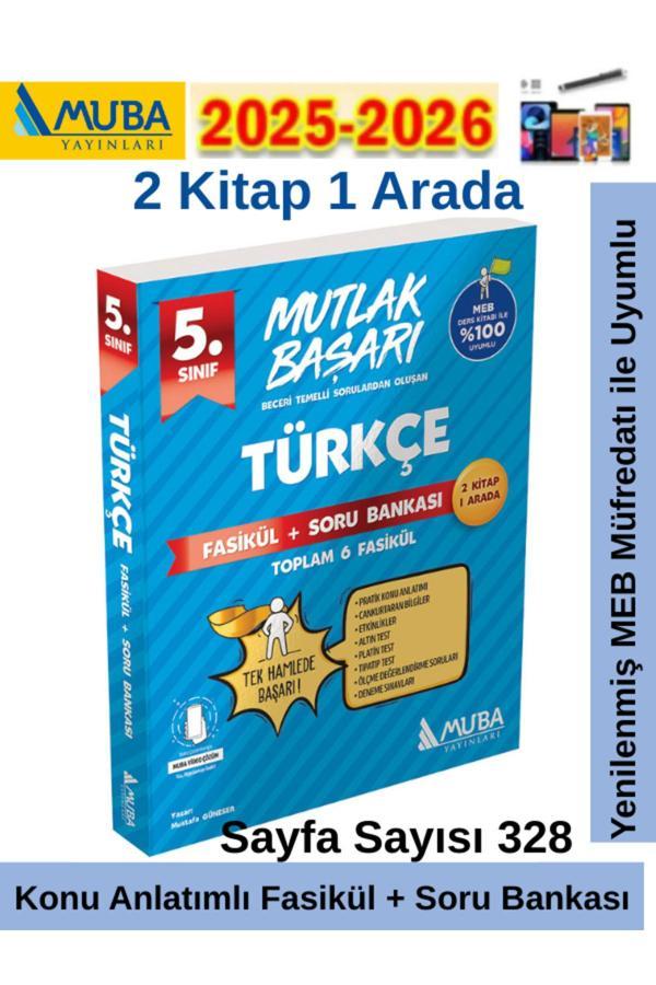 Muba Yayınları Mutlak Başarı 5.Sınıf Türkçe Konu Anlatımlı Fasikül+Soru Bankası Seti+Android Kalem - Muba Yayınları - Image 1
