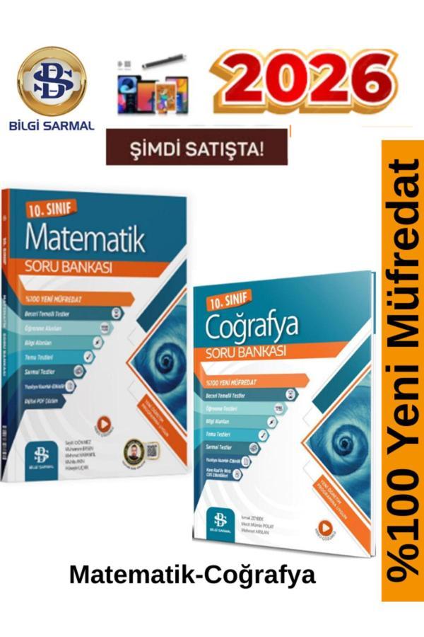 Bilgi Sarmal 2026 10.Sınıf Matematik-Coğrafya %100 Yeni Video Çözümlü Soru Bankası+Android Kalem - Bilgi Sarmal Yayınları - Image 1