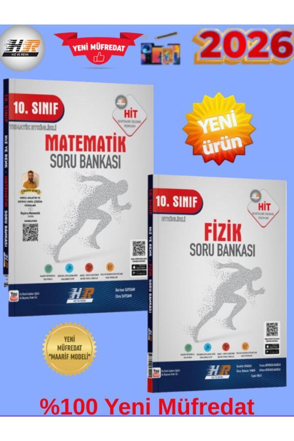 Hız Ve Renk Hit 10.Sınıf Matematik-Fizik %100 Yeni Maarif Müfredat Soru Bankası (Seti)+Kalem - Hız ve Renk Yayınları - Image 1