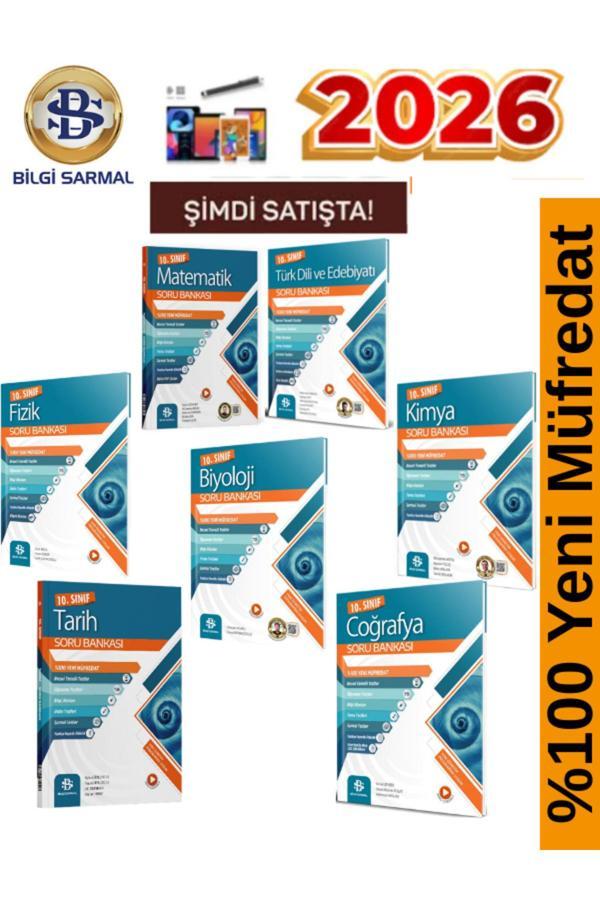 2026 10.Sınıf Tüm Dersler(M-F-K-B-T-C-E)%100 Yeni Müfredat 7 Kitap Soru Bankası - Bilgi Sarmal Yayınları - Image 1