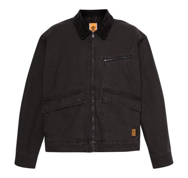 B0A5TGF0011-R Timberland Strafford Washed Canvas Jacket Erkek Ceket Siyah - Image 1