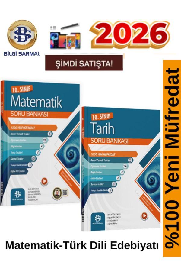 Bilgi Sarmal 2026 10.Sınıf Matematik-Tarih %100 Yeni Video Çözümlü Soru Bankası+Android Kalem - Bilgi Sarmal Yayınları - Image 1