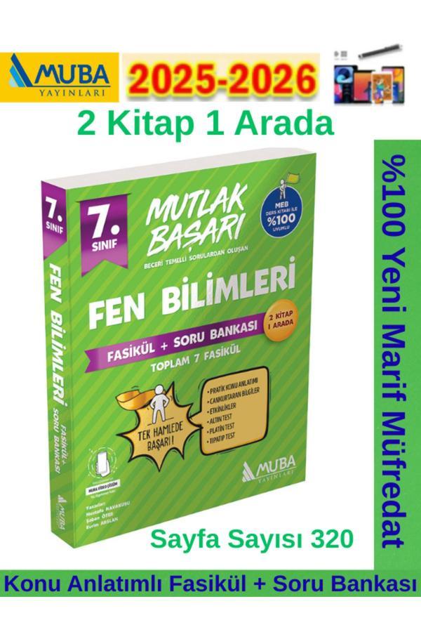 Muba Yayınları Mutlak Başarı 7.Sınıf Fen Konu Anlatımlı Fasikül+Soru Bankası Seti+Android Kalem - Muba Yayınları - Image 1