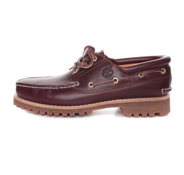 B0500096481-R Timberland Authentics 3 Eye Classic Erkek Spor Ayakkabı Bordo - Image 1