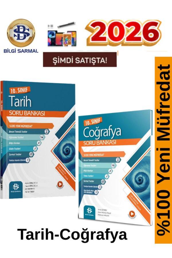 Bilgi Sarmal 2026 10.Sınıf Tarih-Coğrafya %100 Yeni Video Çözümlü Soru Bankası+Android Kalem - Bilgi Sarmal Yayınları - Image 1