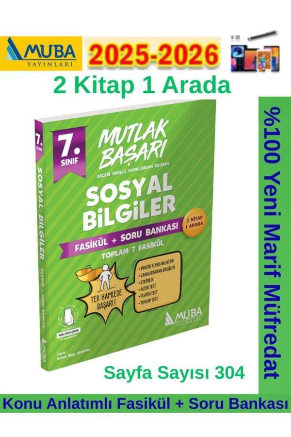 Muba Yayınları Mutlak Başarı 7.Sınıf Sosyal Konu Anlatımlı Fasikül+Soru Bankası Seti+Android Kalem - Muba Yayınları - Image 1