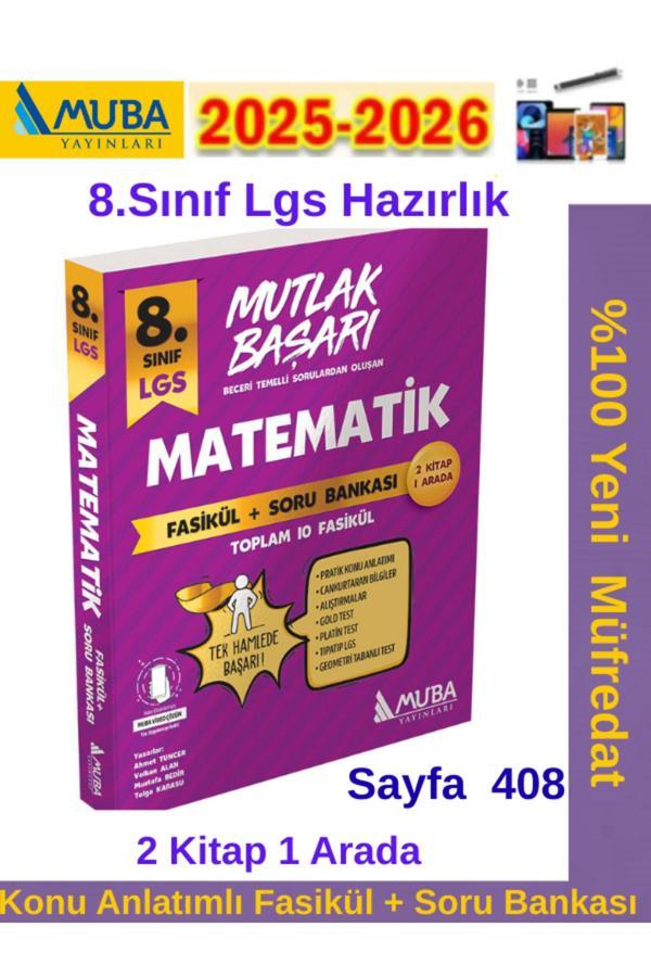 Muba Yayınları Mutlak Başarı 8.Sınıf Matematik Konu Anlatımlı Fasikül+Soru Bankası Seti+ Kalem - Muba Yayınları - Image 1