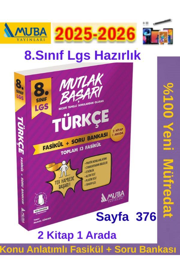 Muba Yayınları Mutlak Başarı 8.Sınıf Türkçe Konu Anlatımlı Fasikül+Soru Bankası Seti+Android Kalem - Muba Yayınları - Image 1