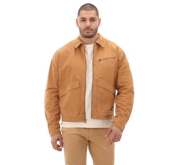 B0A5TGFP471-R Timberland Washed Canvas Jacket Erkek Ceket Kahve - Image 1