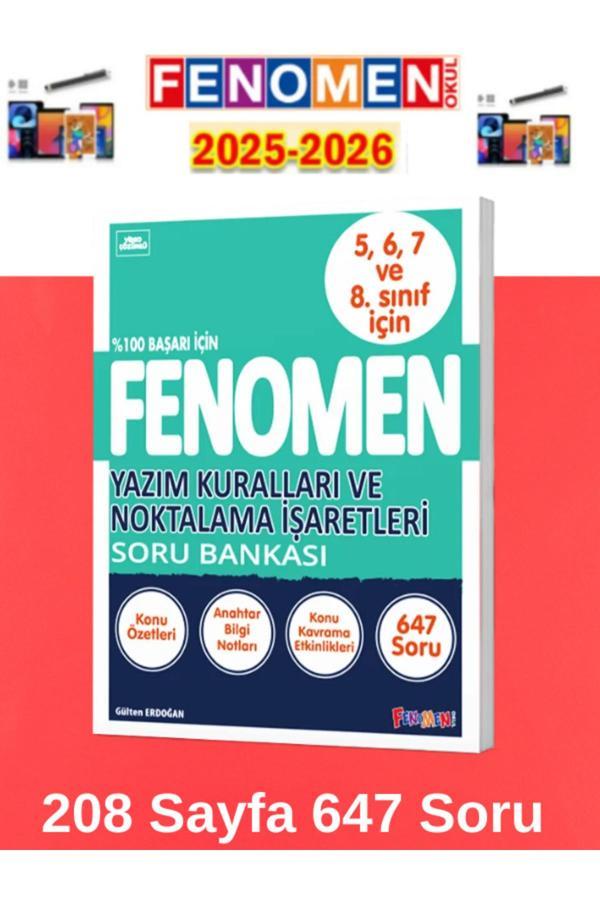 2025-2026 7.Sınıf Yazım Kuralları Ve Noktalama İşaretleri(647 Soru)+Android Kalem - Fenomen Yayıncılık - Image 1