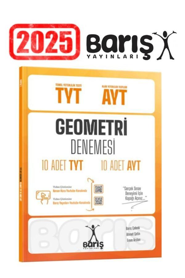 Barış Yayınları Tyt Ayt Geometri Denemesi 10 Adet Tyt 10 Adet Ayt Deneme - Barış Yayınları - Image 1