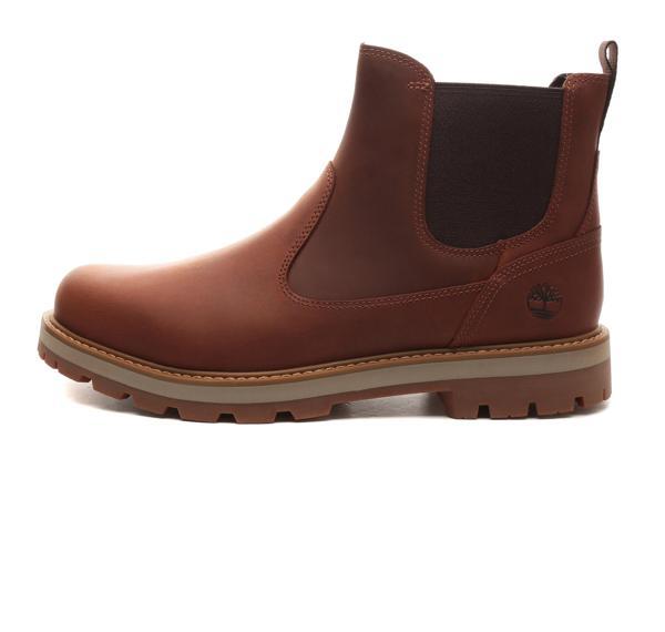 B0A6A4WEM61-R Timberland Brıtton Road Mıd Chelsea Boot Erkek Bot Ve &Ccedil;izme Kahve - Image 1