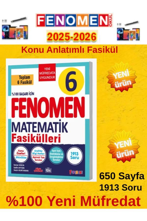 6.Sınıf Matematik Konu Anlatımlı Fasikülleri(6 Fasikül)1913 Soru %100 Yeni Müfredat+Kalem - Muba Yayınları - Image 1