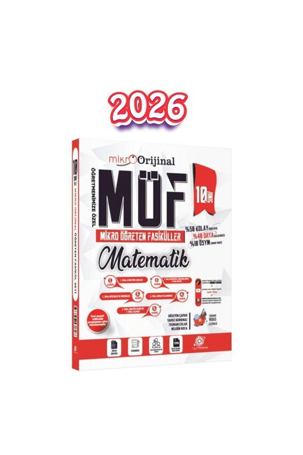 2026 Orijinal Mikro 10. Sınıf Matematik Möf Mikro Öğreten Fasiküller - Orijinal Yayınları - Image 1