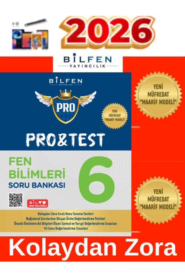 2026 6.Sınıf Protest Fen Bilimleri %100 Yeni Maarif Müfredat Soru Bankası+Tablet Kalemi - Bilfen Yayınları - Image 1