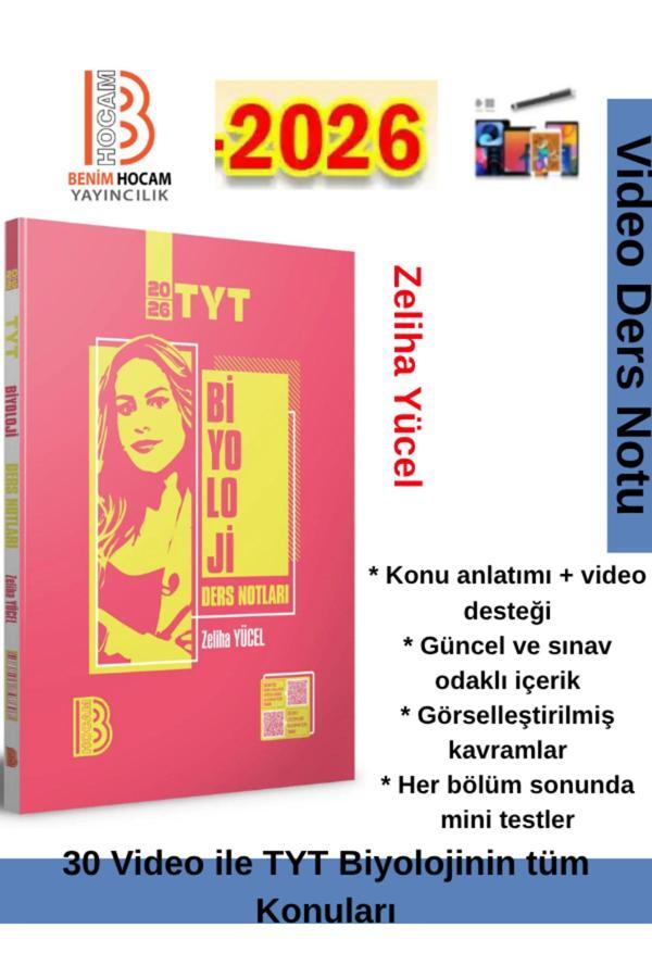 Benim Hocam Yayınları 2026 Tyt Biyoloji Video Ders Notu(Zeliha Yücel)+Android Kalem - Benim Hocam Yayınları - Image 1