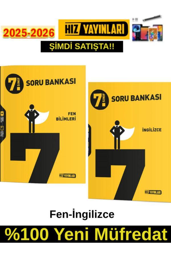 Hız 2026 7.Sınıf Fen-İngilizce %100 Yeni Marif Müfredat Soru Bankası+Android Kalem - Hız Yayınları - Image 1