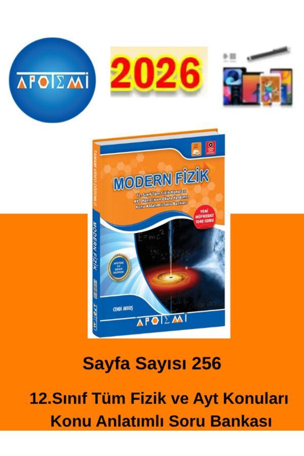 25-26 Apotemi Yayınları Modern Fizik Konu Özetli Soru Bankası+Android Kalem - Apotemi Yayınları - Image 1