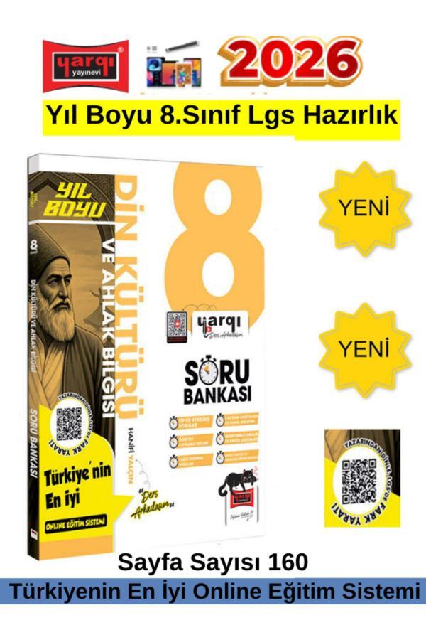 Yargı Yayınları 2026 Yıl Boyu 8.Sınıf Lgs Hazırlık Din Kültürü Video Çözümlü Soru Bankası - Yargı Yayınları - Image 1
