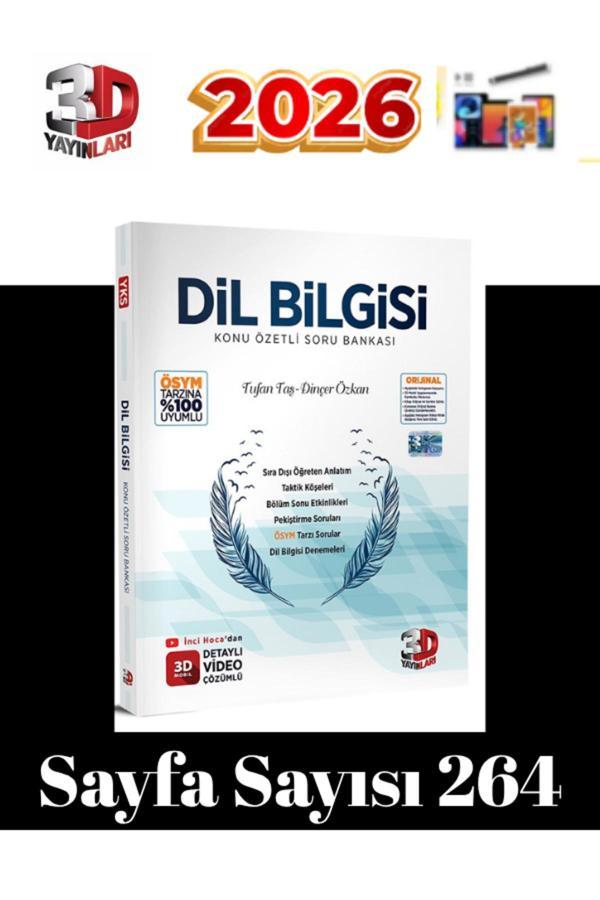 3D Yayınları 2025-2026 Dilbilgisi Video Çözümlü Soru Bankası - 3D Yayınları - Image 1