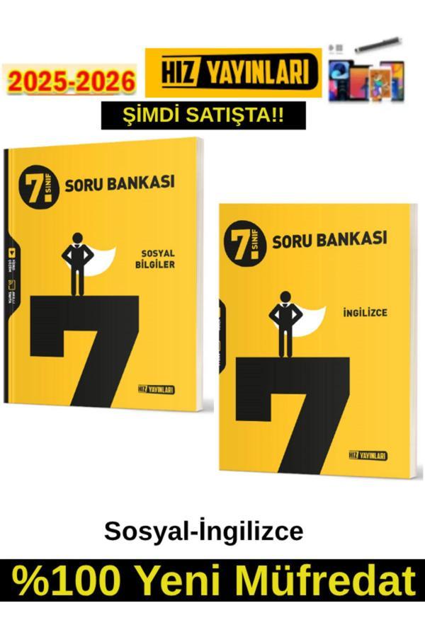 Hız 2026 7.Sınıf Sosyal-İngilizce %100 Yeni Marif Müfredat Soru Bankası+Android Kalem - Hız Yayınları - Image 1