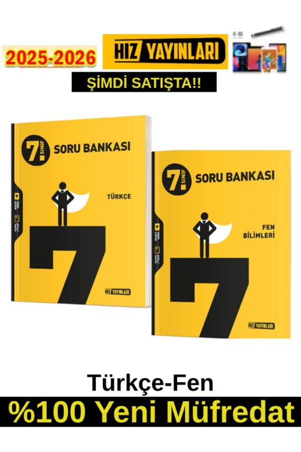 Hız 2026 7.Sınıf Türkçe-Fen Bilimleri %100 Yeni Marif Müfredat Soru Bankası+Android Kalem - Hız Yayınları - Image 1