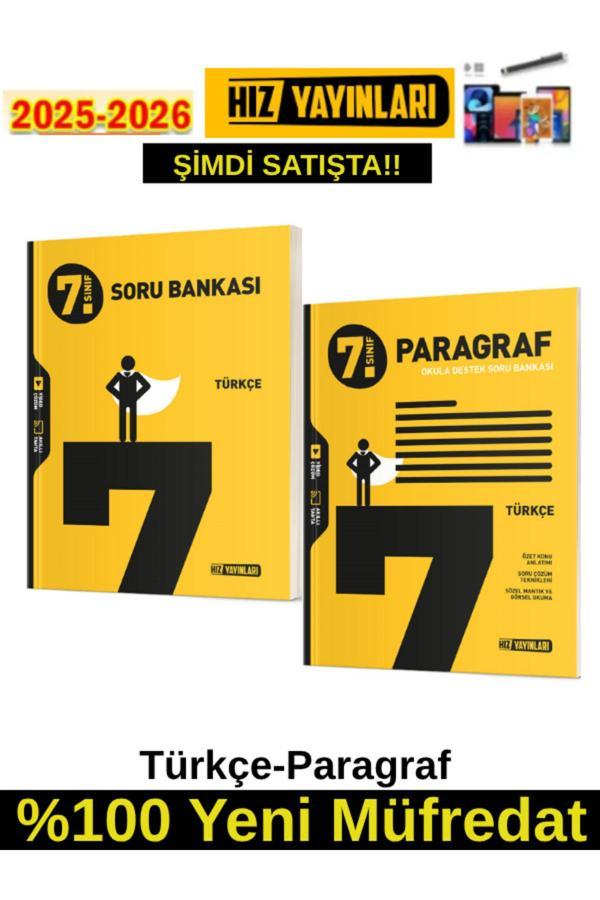 Hız 2026 7.Sınıf Türkçe-Paragraf %100 Yeni Marif Müfredat Soru Bankası+Android Kalem - Hız Yayınları - Image 1