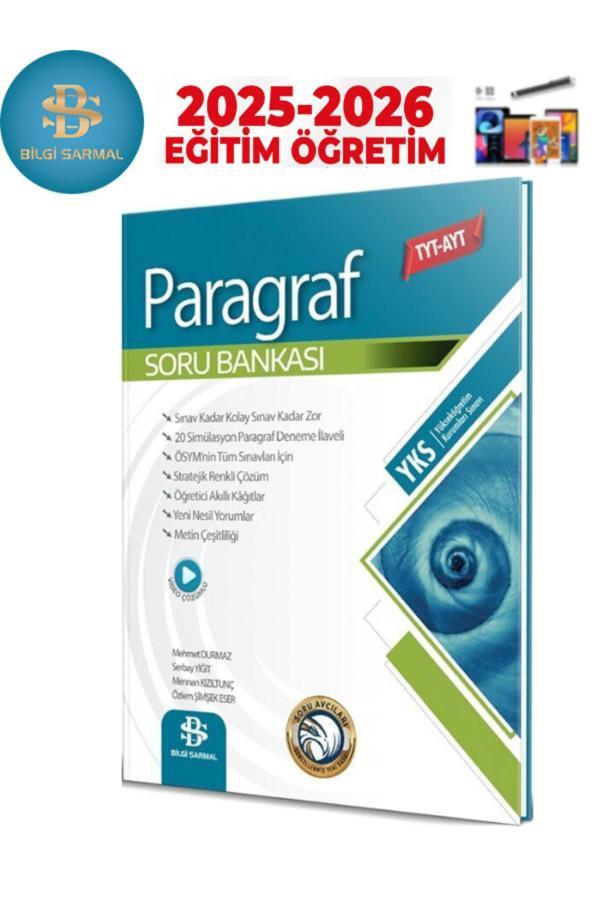 Bilgi Sarmal 2025-2026 Tyt Ayt Paragraf Video Çözümlü Soru Bankası+Android Kalem - Bilgi Sarmal Yayınları - Image 1